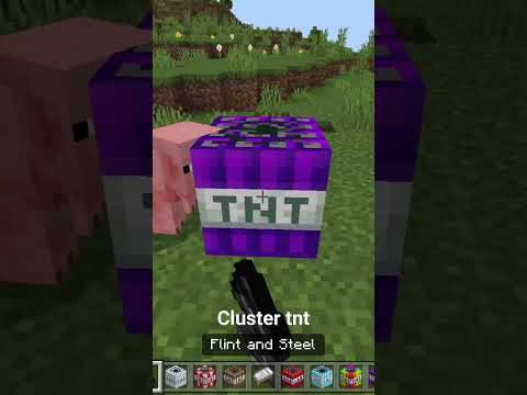 CLUSTER TNT #minecraftfans #minecraftlovers #tnt #minecraft #boom