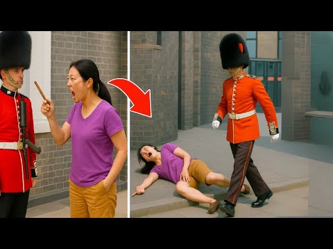 Canadian Visitor Pushes Limits… Royal Guard & Horse Deliver Swift Justice!