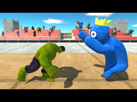 Super Hero Team VS Creepy Monster Team - Animal Revolt Battle Simulator