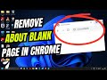 How To Remove About Blank Page On The Startup Of Chrome Browser On Windows 2024 Guide