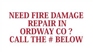 preview picture of video 'Ordway Colorado Fire Damage Repair'