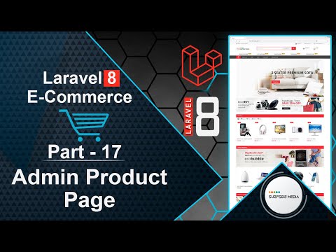 Laravel 8 E Commerce Admin Product Page