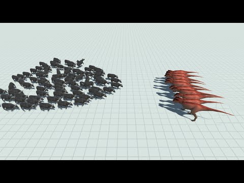 50x CAPE BUFFALO vs 10x EVERY UNIT - Animal Revolt Battle Simulator