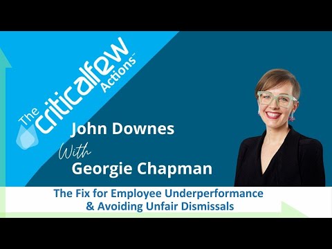 CFA031 E Georgie Chapman: Fixing Employee Underperformance & Avoiding Unfair Dismissals