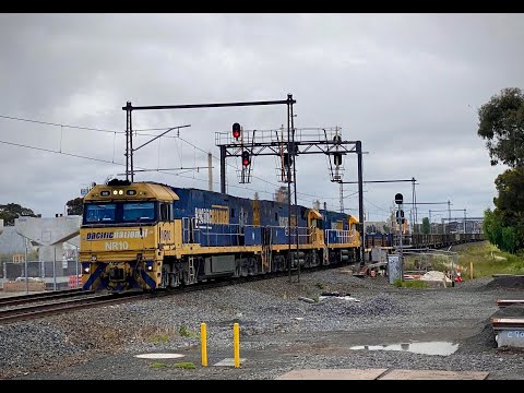 Rail action in North Melbourne, Newport and Footscray 23/11/25