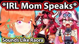 Kiara's IRL Mom Suddenly Talks and Chat Notices She Sounds Like Raora 【Hololive】
