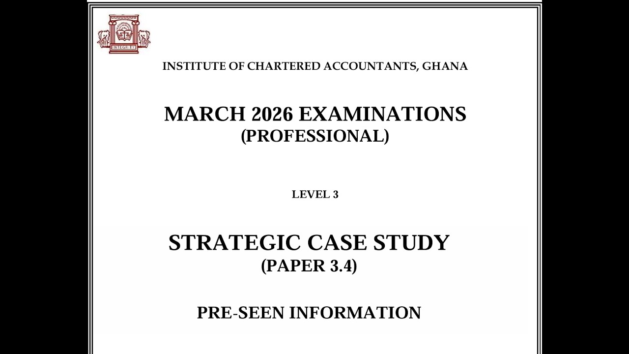 Strategic Case Analysis- ICAG March 2026 Diet