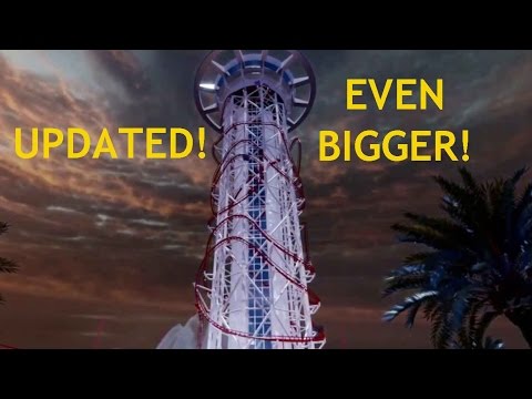 Skyscraper POV Promo UPDATE World's Tallest Roller Coaster! Orlando Skyplex 2017 Polercoaster 500 ft