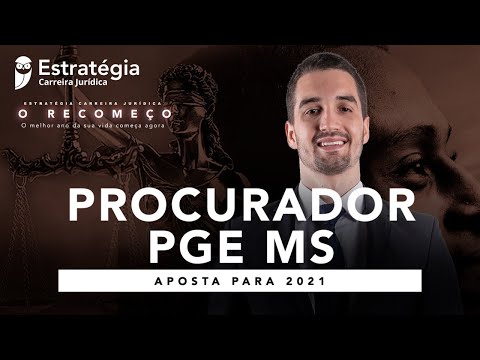Procurador PGE MS - Aposta para 2021