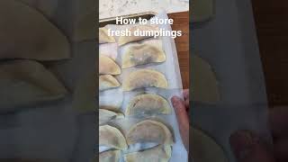 How to Store Fresh Dumplings