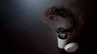 【CINEMA4Dチュートリアル】X-Particles コーヒーを作る