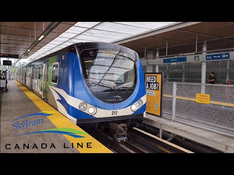 Translink Skytrain Canada Line Action at Bridgeport Station
