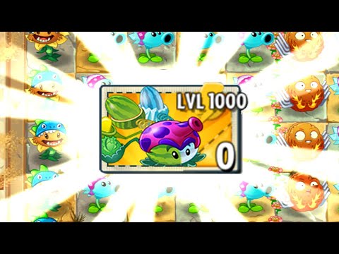 Big Wave Beach Final Boss vs All Pult Plants LEVEL 1000 Power-Up in Plants vs. Zombies 2 Mod