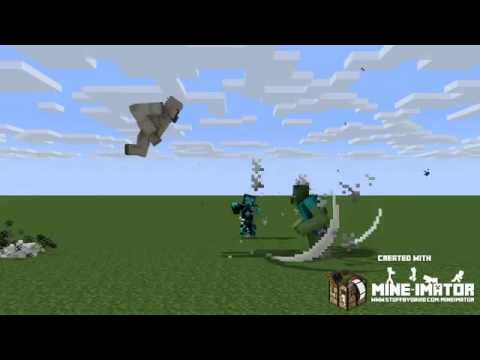 Minecraft Animations: Golem vs Mutant Zombie