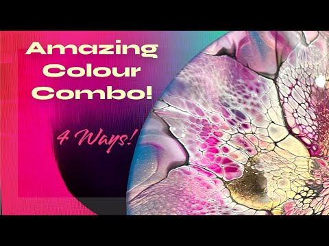 #271 Killer Colour Combo, 4 Ways! Bloom Technique/ pour painting!