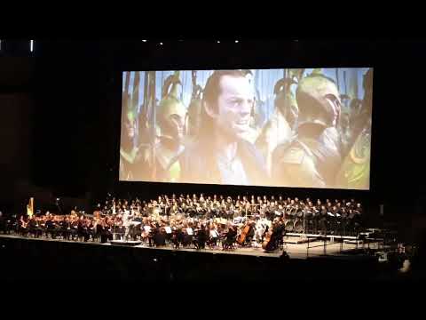 The Lord of the Rings - The Fellowship of the Ring live orchestra Barcelona 14/4/23 opening scene