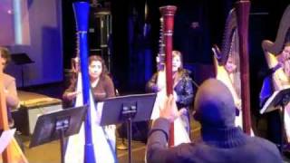 Olga Matuszewska and The Harp Project rehearsing 