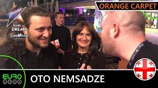 GEORGIA EUROVISION 2019: Oto Nemsadze - &#39;Sul Tsin Iare&#39; (ORANGE CARPET INTERVIEW) | Tel Aviv 2019