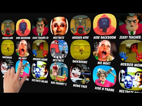 Horror Hide, Hide in The backroom, Scary Teacher 3D, Nextbots in backrooms, Backrooms... - YouTube