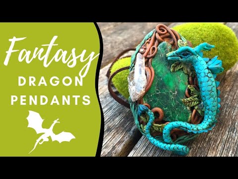 New Class! Fantasy Dragon Pendants in Polymer Clay