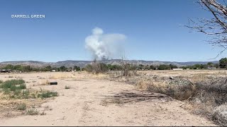7 Springs Fire burning on the Mescalero Apache Reservation