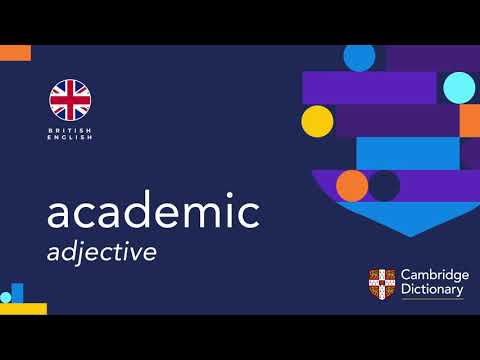 Part of a video titled How to pronounce academic | British English and American ... - YouTube