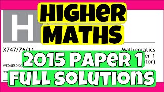 Higher 2015 Paper 1
