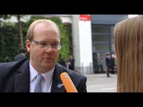 EXPO REAL 2014: Bernd Wortmeyer, neuer Geschäftsführer der GEBAG, im Gespräch mit Julia Krischer