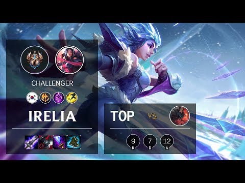 Irelia Top vs Aatrox - KR Challenger Patch 10.7