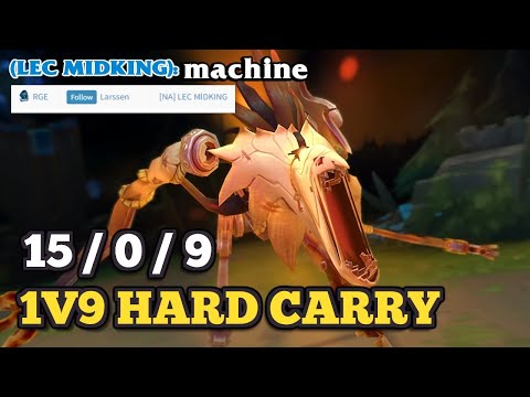 *HARD CARRY* Rank 1 Fiddlesticks Destroys High Elo and CARRIES Rogue Larssen!