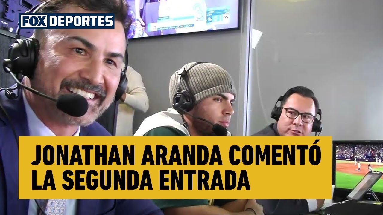 Jonathan Aranda comentó la segunda entrada del Juego 7 junto a FOX Deportes | #SerieMundialEnFOX ⚾️