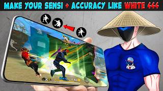 MAKE YOUR SENSI + ACCURACY LIKE WHITE 444 FOR AUTO HEADSHOT🔒☠️ | Treasure Sail - Gloo Wall || FF MAX