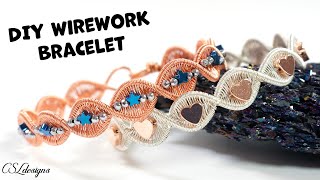 Petal wirework bracelet tutorial ⎮ How to make a cute bracelet