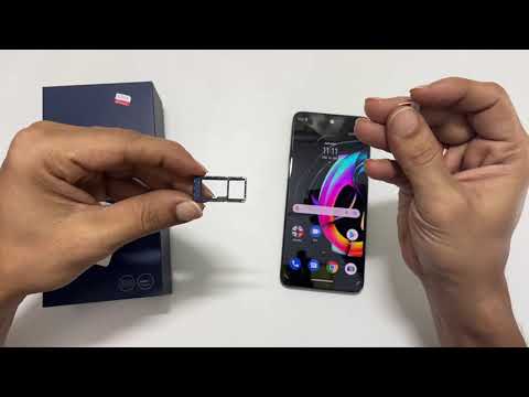 How to insert SIM and microSD card into Motorola Edge 20 Fusion