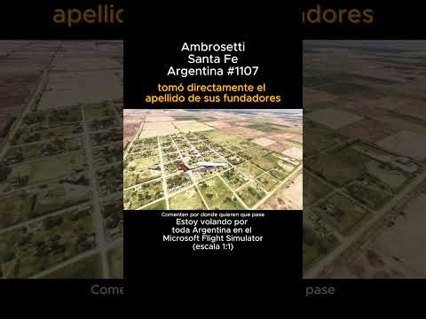 Ambrosetti, Santa Fe desde el Microsoft Flight Simulator #ambrosetti #santafe #msfs #argentina