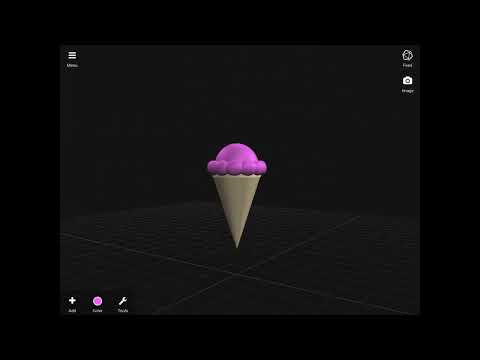 Ice cream cone in 3dc.io 🍦