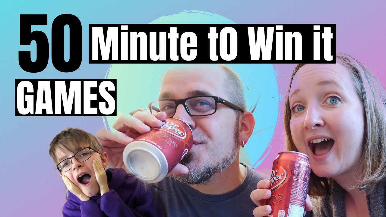 50 Minute to Win It Games for Kids (HILARIOUS) - YouTube