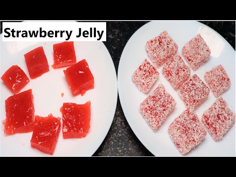 Strawberry Jelly Recipe | Strawberry Jelly | How To Make Strawberry Jelly | Jelly Dessert | Must Try