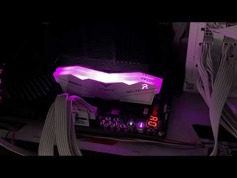TeamGroup T-Force DDR5-6400 CL40 Delta RGB 화이트 패키지 - RGB LED