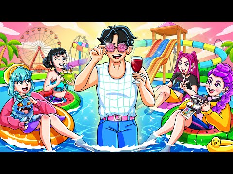 JINU STUCK at a HUNTRIX only POOL PARTY! | KPop Demon Hunters Animation