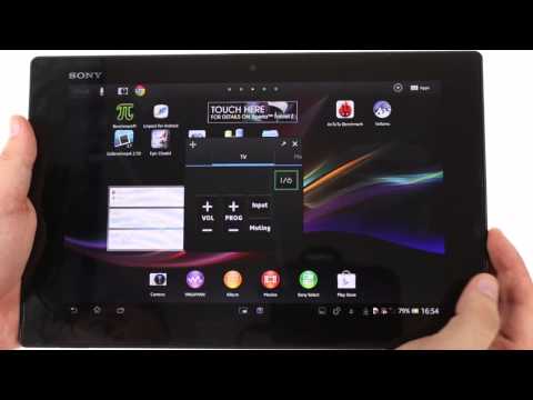 Sony Xperia Tablet Z user interface