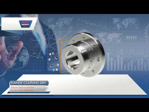 Optibelt Flange coupling DIN 116 - robust shaft connection