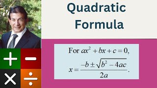 The Quadratic Formula