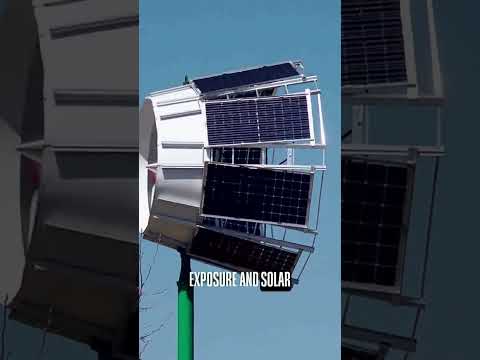 This device generates solar and wind energy simultaneously!