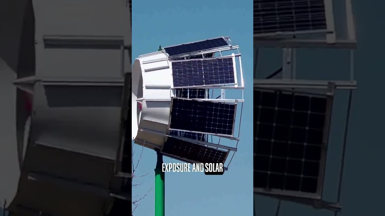 This device generates solar and wind energy simultaneously!