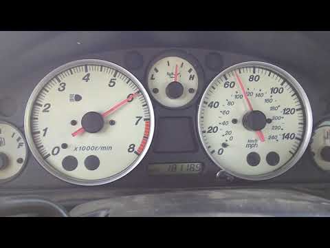 Mazda MX5 Miata supercharged acceleration 0-120 mph