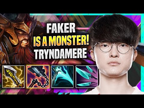 FAKER THE TRYNDAMERE MONSTER IS READY FOR WORLDS! - T1 Faker Plays Tryndamere MID vs Talon!