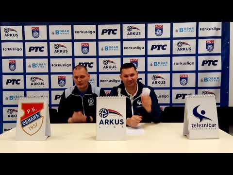 ARKUS liga 20. kolo / RK Obilić - RK Železničar 1949 / Konferencija za medije