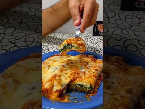 🍝CANELONES de ACELGA Caseros con SALSA: La Cena Ideal para Compartir en Familia