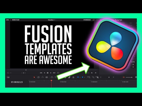 Simple Text Title Workflow in Resolve 18 - Make Your Own Fusion Template!
